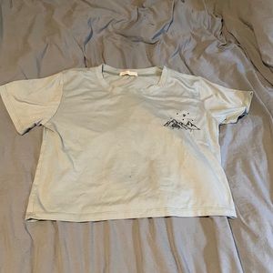 Small blue crop top for women